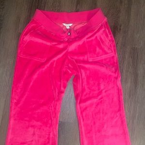 Juicy couture velour flare leggings.